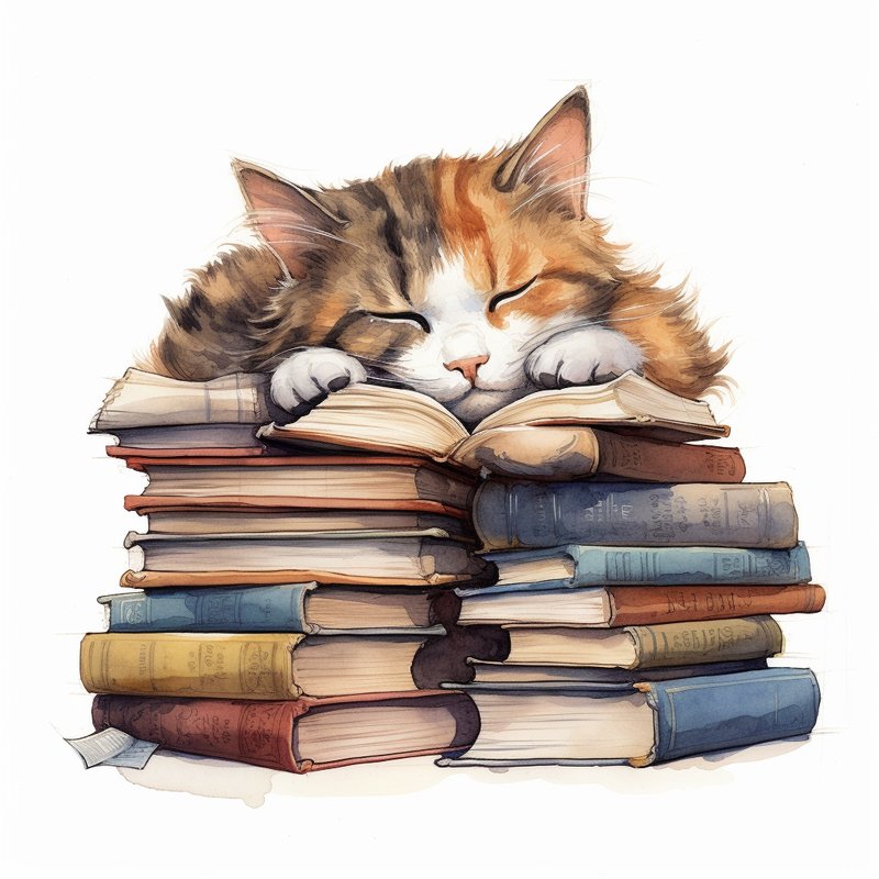 Книги акварель