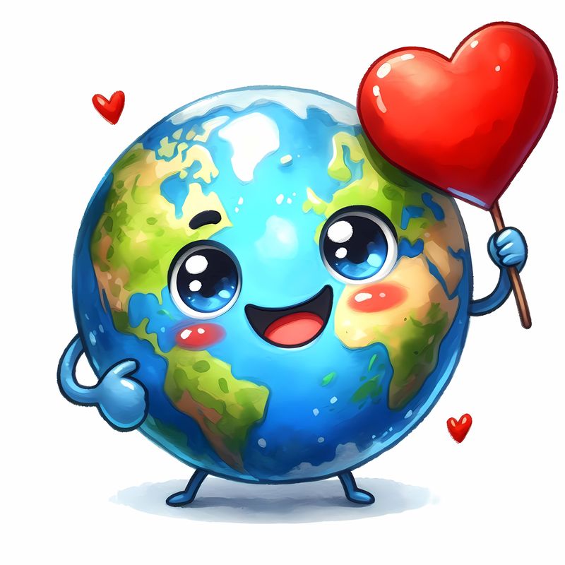 Земля с сердцем