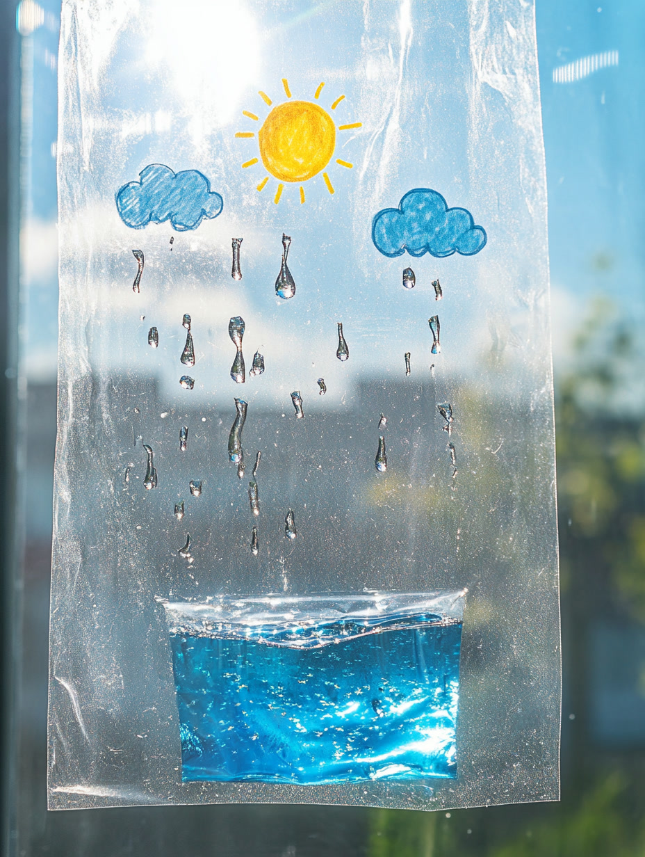 Круговорот воды в пакете — детский эксперимент