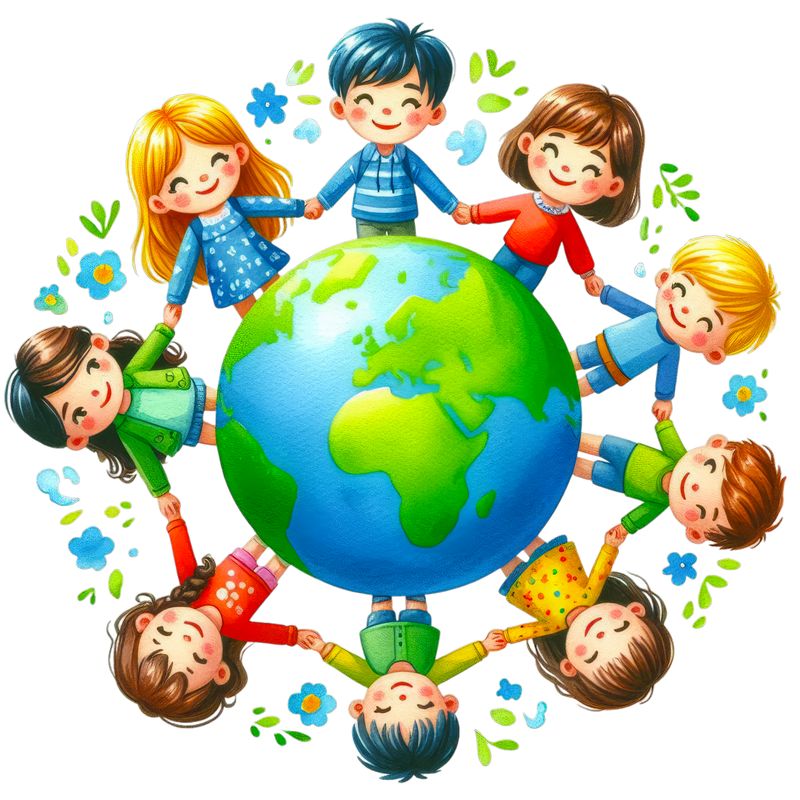 Дети вокруг земного шара