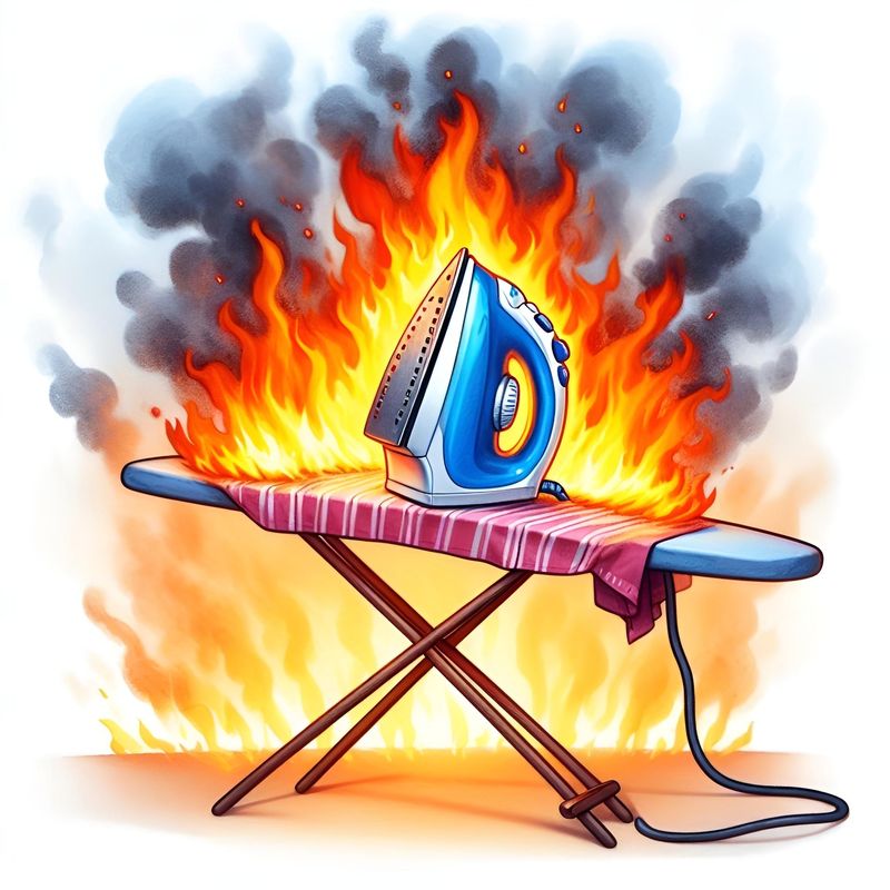 Утюг загорелся — правила безопасности