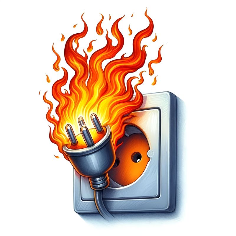 Розетка с огнём — электробезопасность для детей