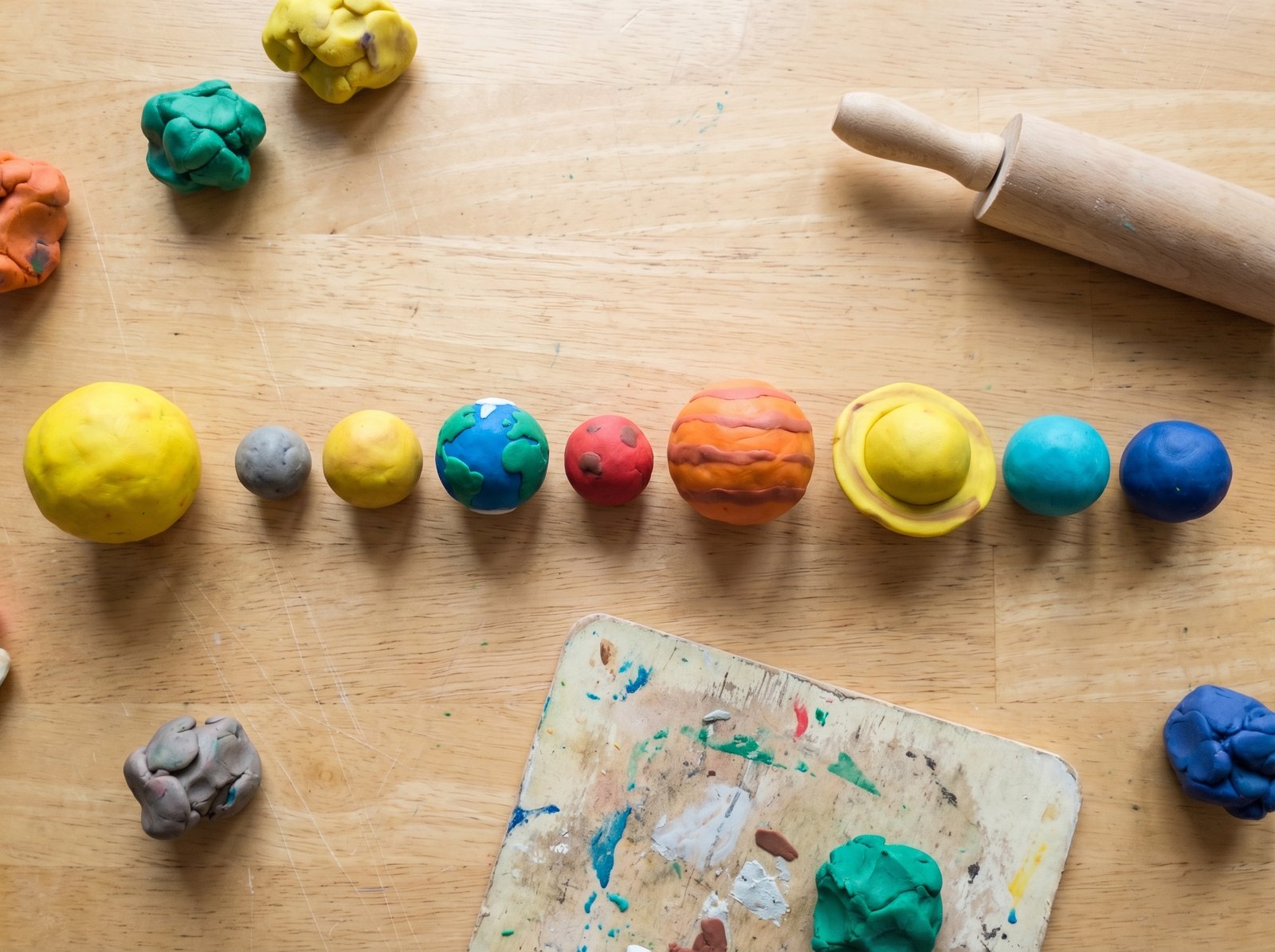 Поделка планеты из пластилина солнечная система