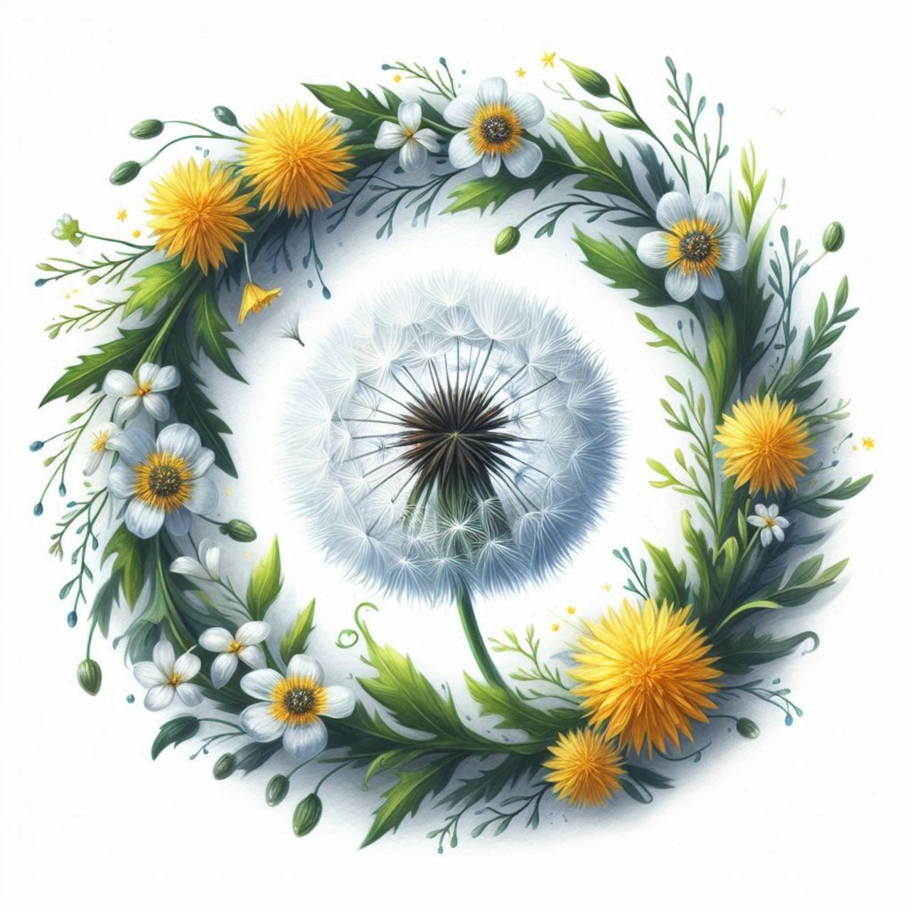 Венок из одуванчиков