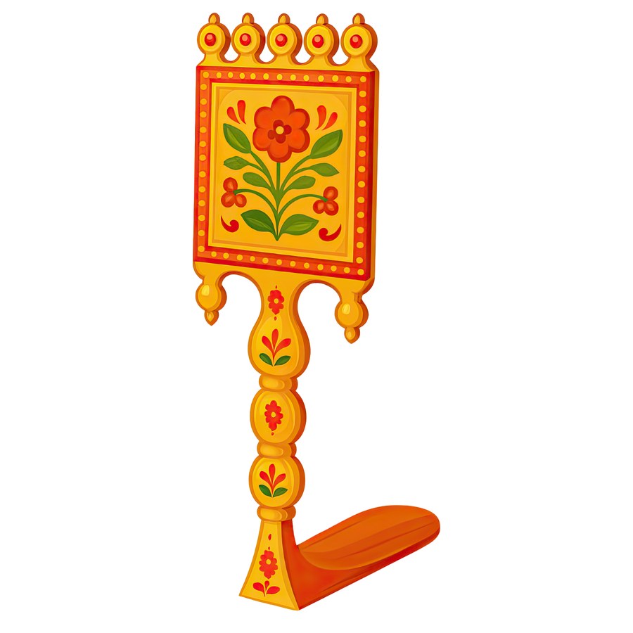 Расписная прялка