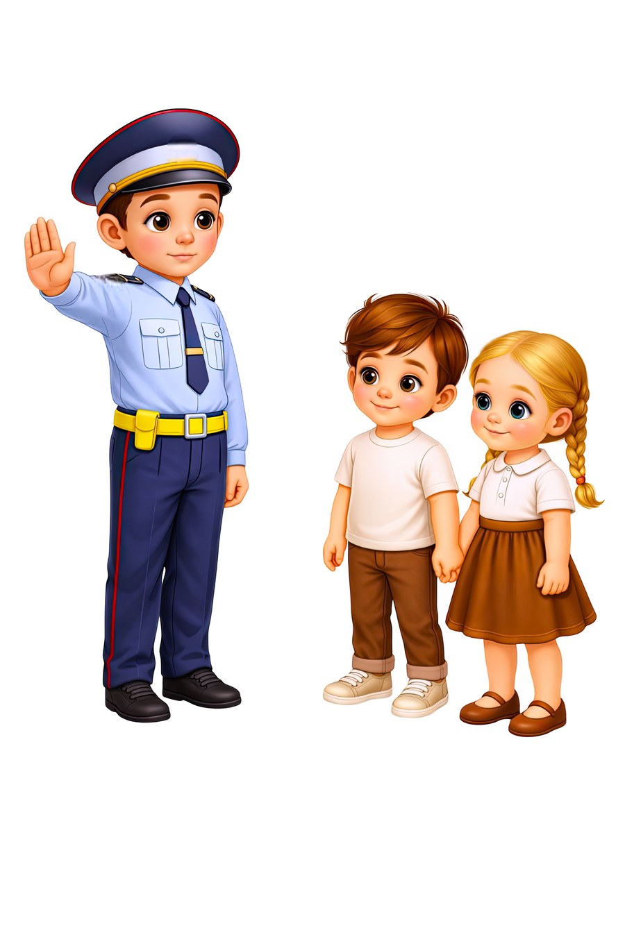 Полицейский и дети