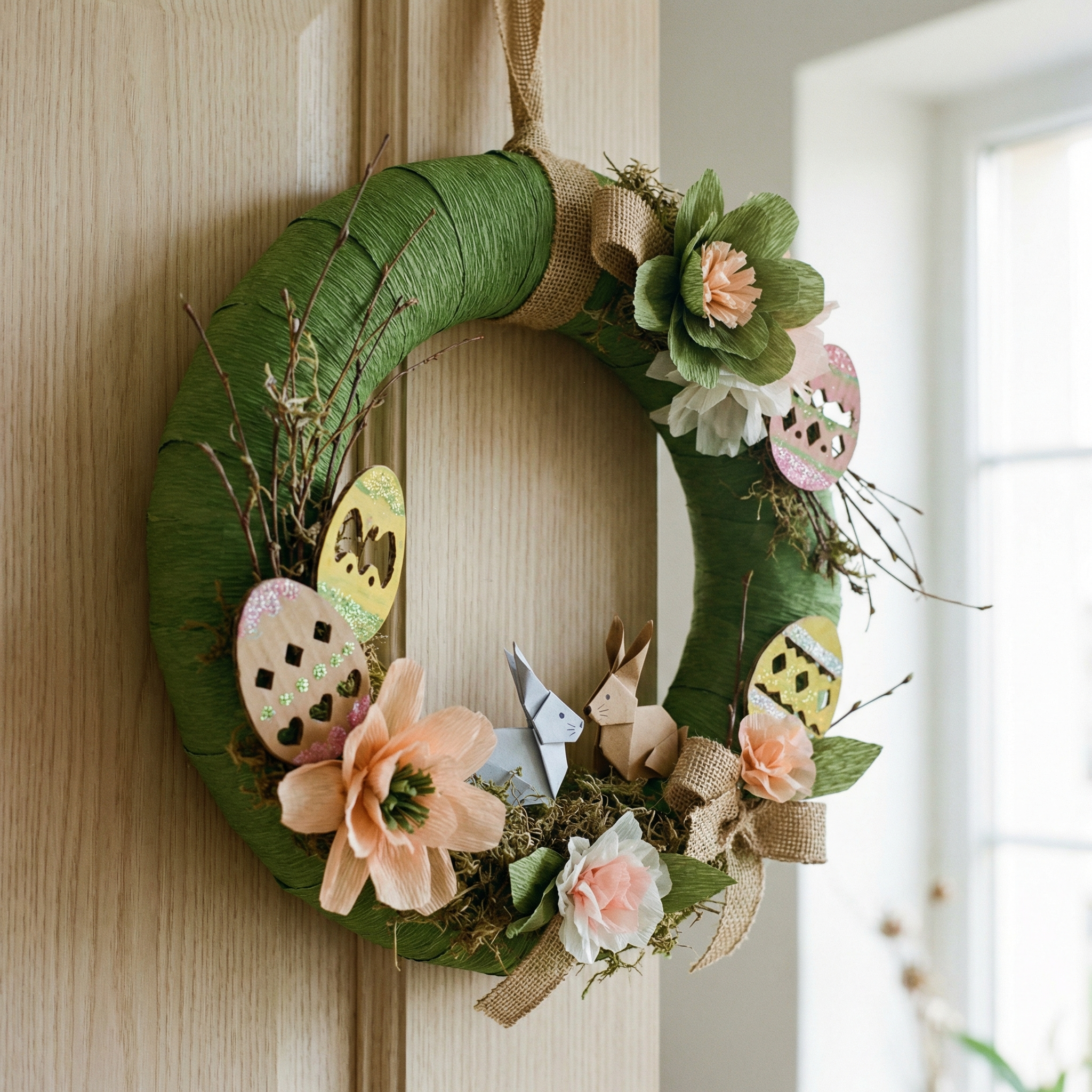 Подставка-зайчик для яйца из втулки