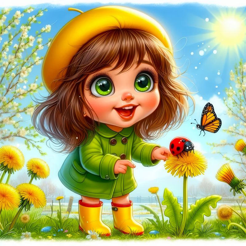 Весенняя цветочная поляна