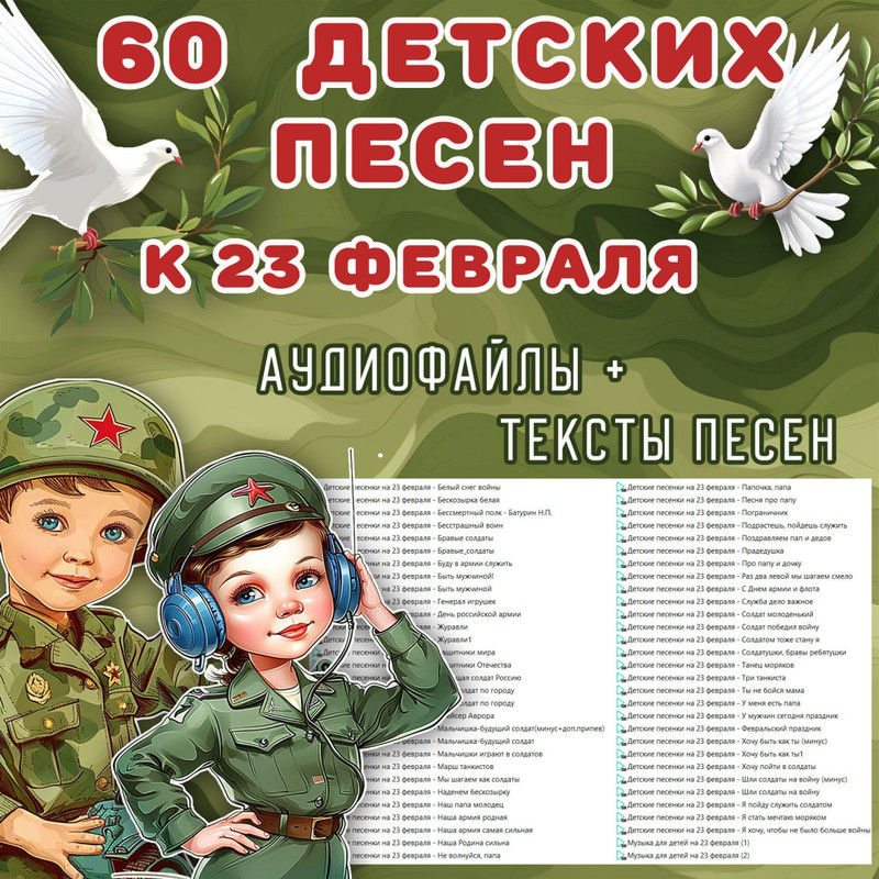 ДЕТСКИЕ ПЕСНИ НА 23 ФЕВРАЛЯ