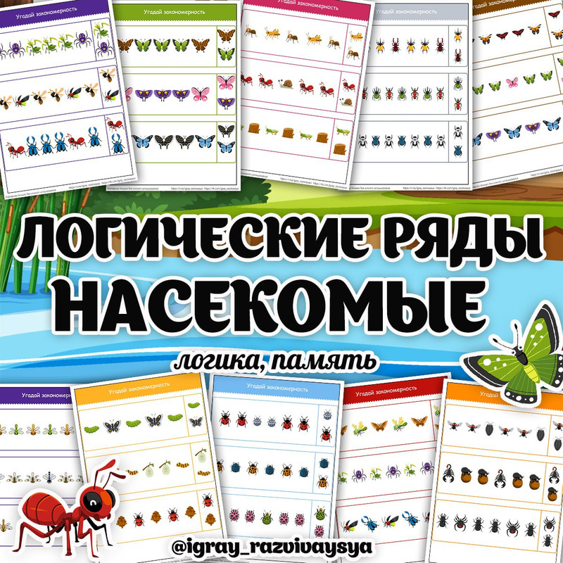 ЛОГИЧЕСКИЕ РЯДЫ НАСЕКОМЫЕ