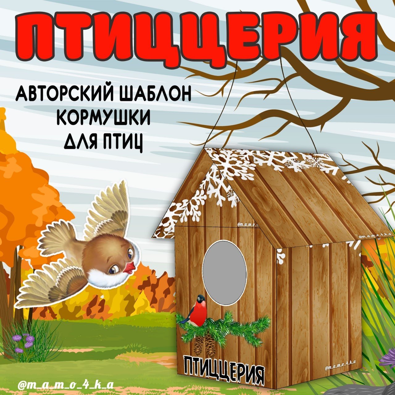 ПТИЦЦЕРИЯ — поделка, птицы — для детского сада — Играй и Развивайся