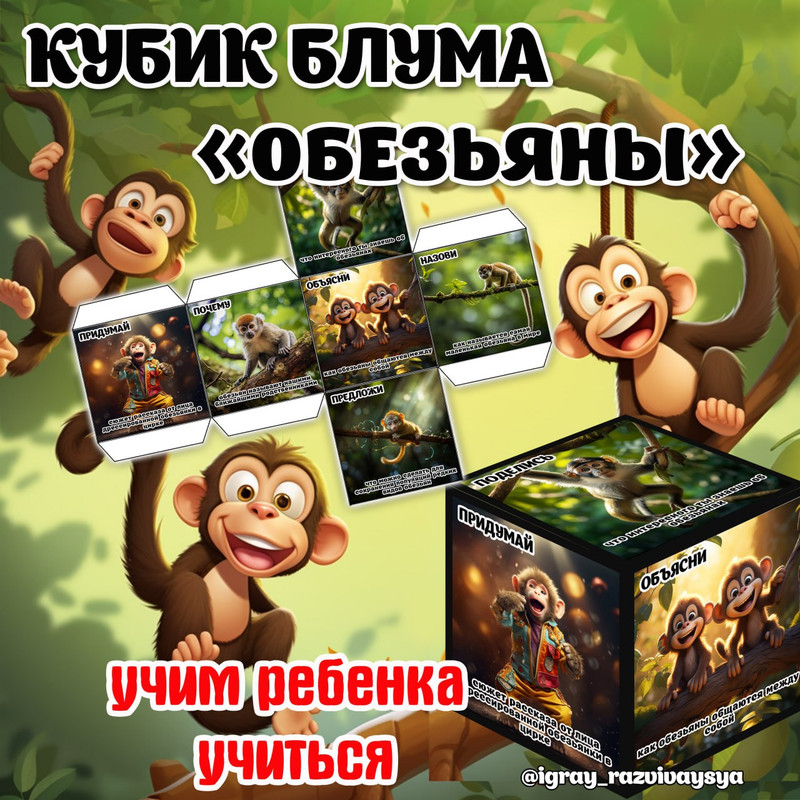 КУБИК БЛУМА ОБЕЗЬЯНЫ