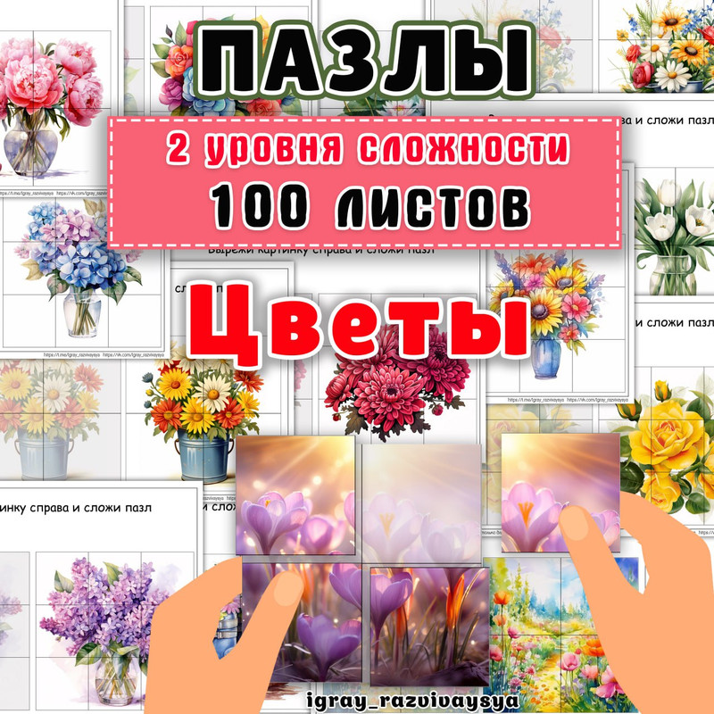 ПАЗЛЫ ЦВЕТЫ