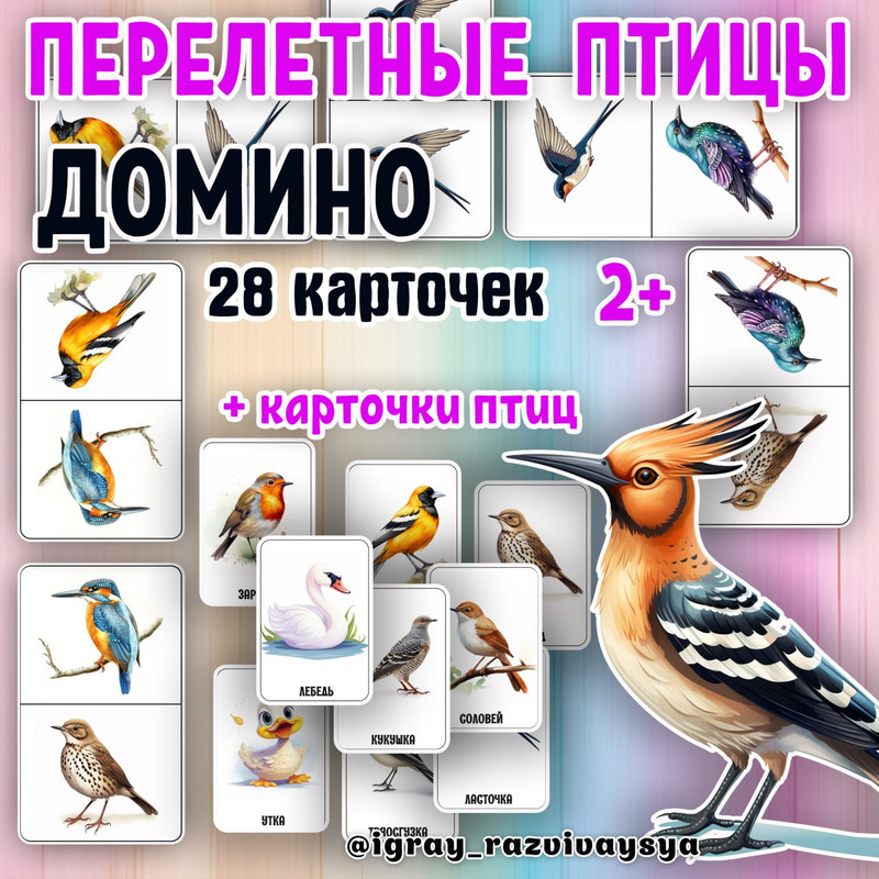ДОМИНО ПЕРЕЛЕТНЫЕ ПТИЦЫ