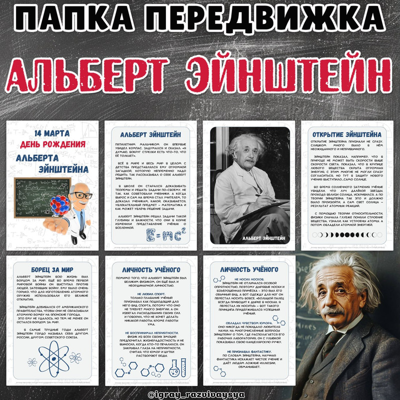 ПАПКА ПЕРЕДВИЖКА ЭЙНШТЕЙН