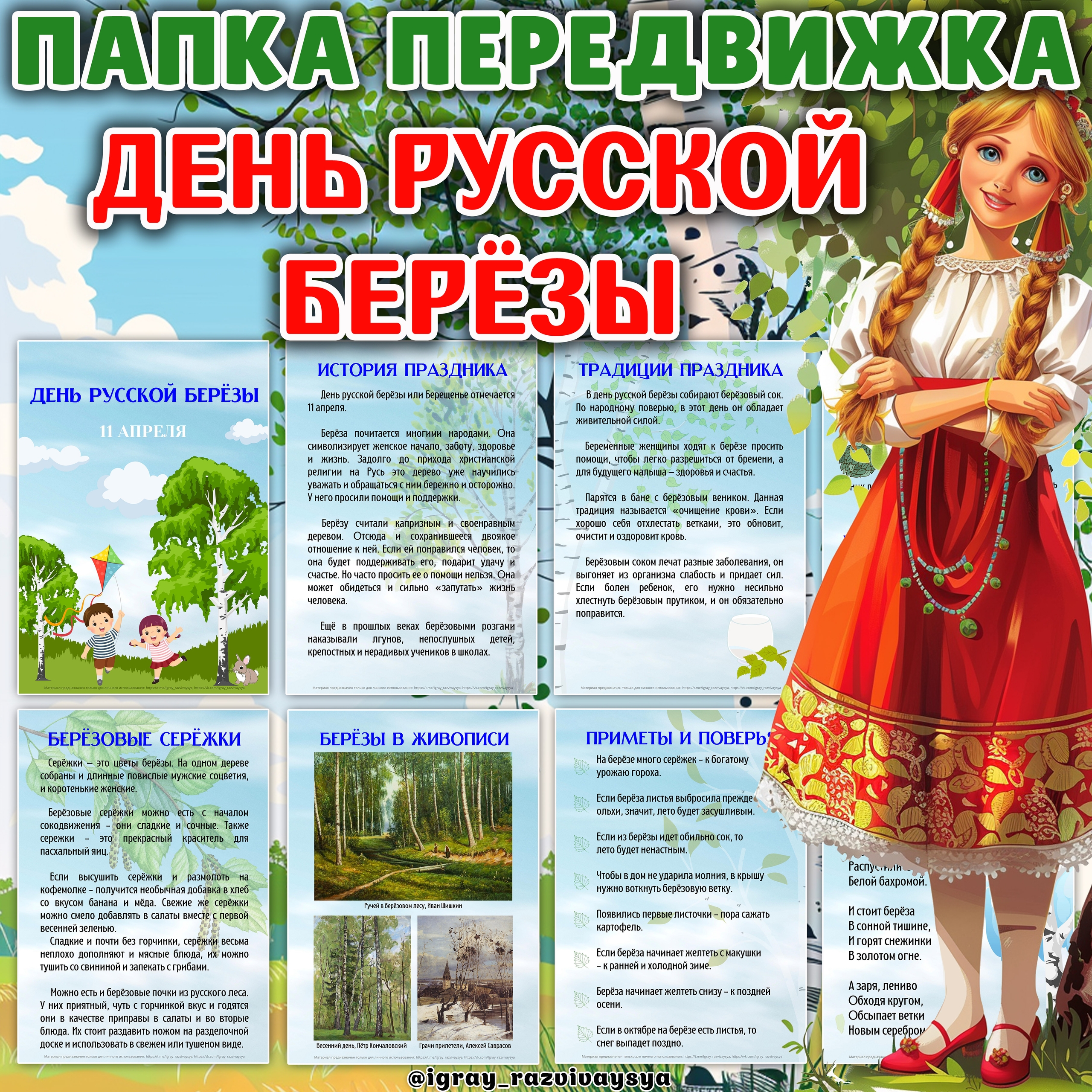 ПАПКА ПЕРЕДВИЖКА БЕРЕЗА