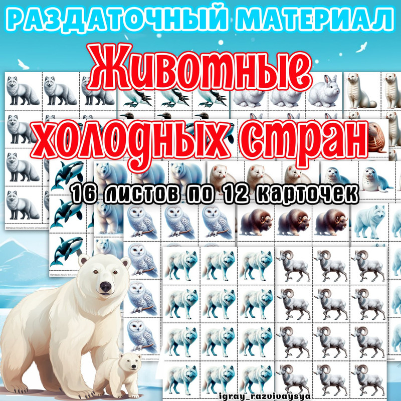 РАЗДАТОЧНЫЙ МАТЕРИАЛ ЖИВОТНЫЕ АРКТИКИ