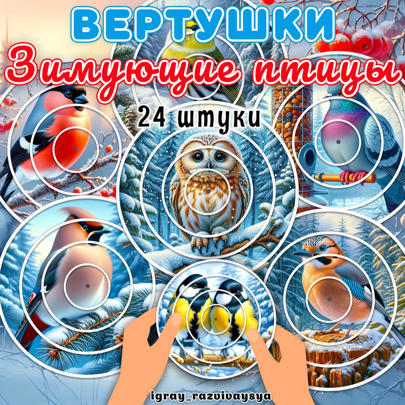 ВЕРТУШКИ ЗИМУЮЩИЕ ПТИЦЫ 2