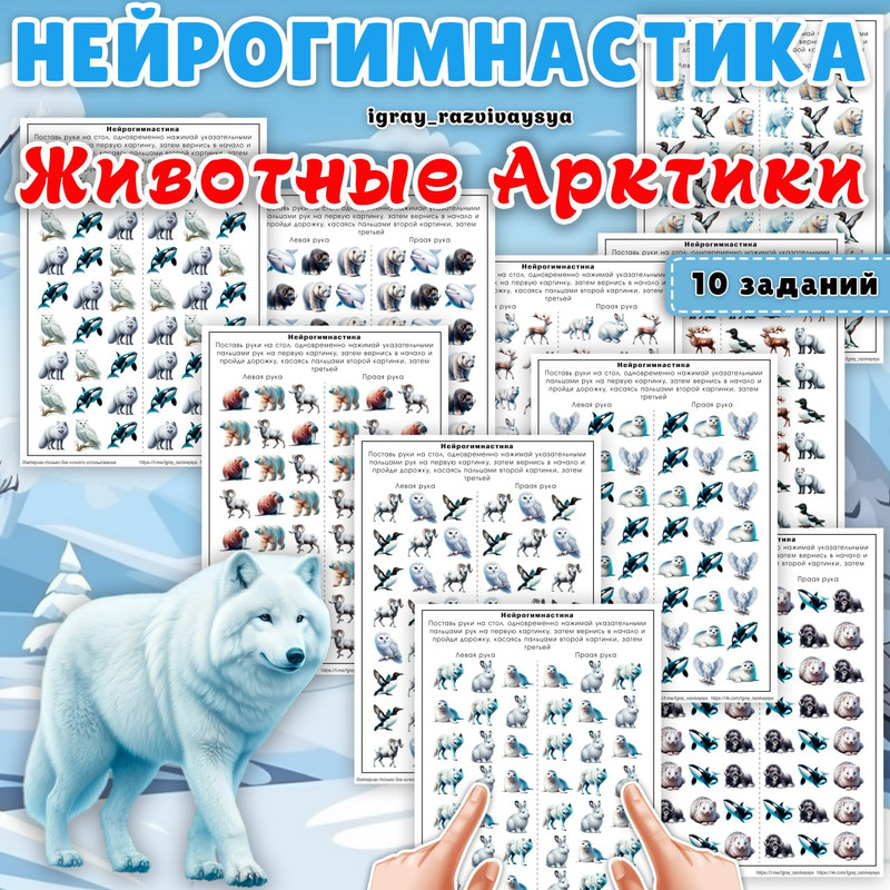 НЕЙРОГИМНАСТИКА ЖИВОТНЫЕ АРКТИКИ