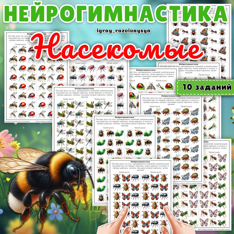 НЕЙРОГИМНАСТИКА НАСЕКОМЫЕ