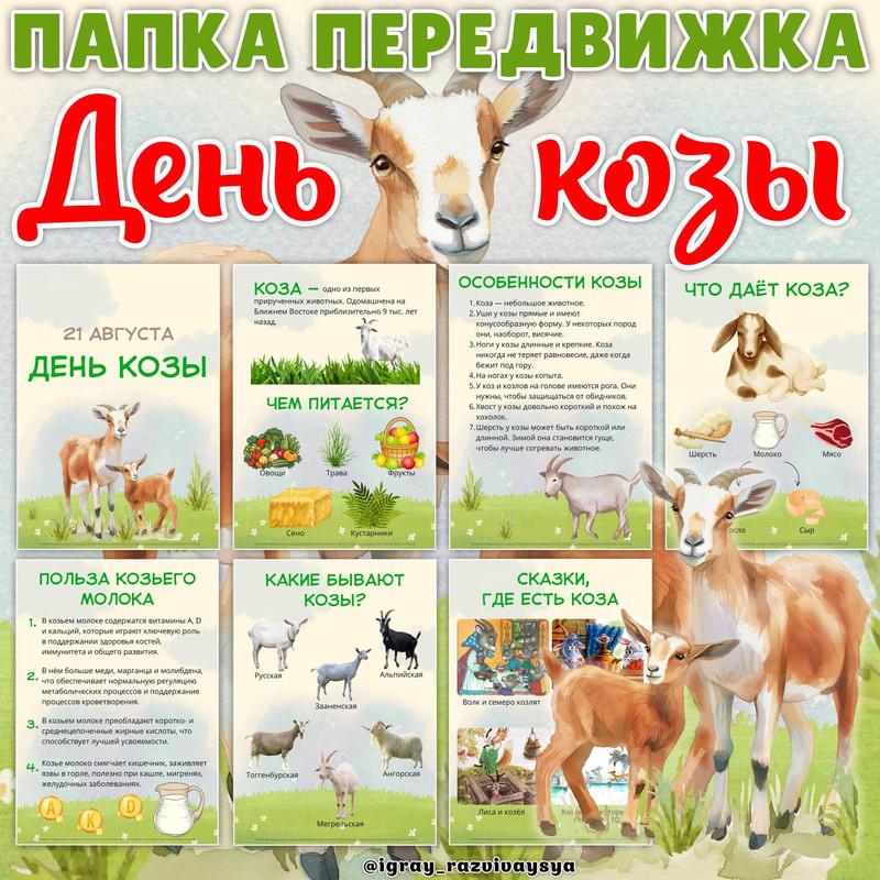 ПАПКА ПЕРЕДВИЖКА ДЕНЬ КОЗЫ