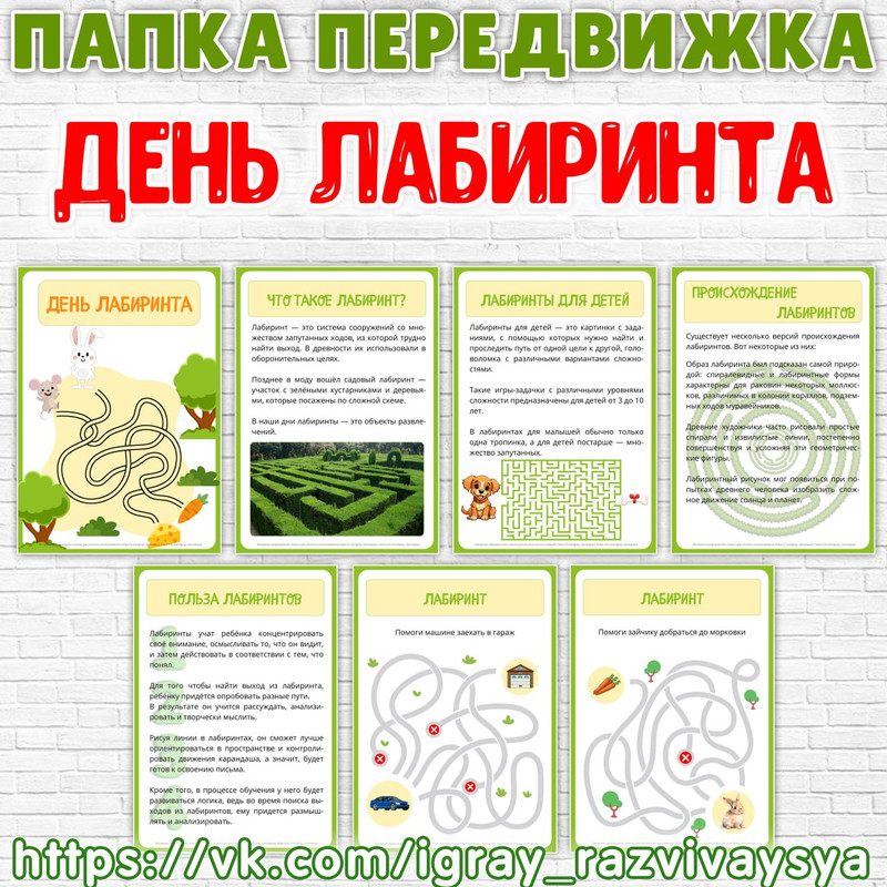 ПАПКА ПЕРЕДВИЖКА ЛАБИРИНТЫ