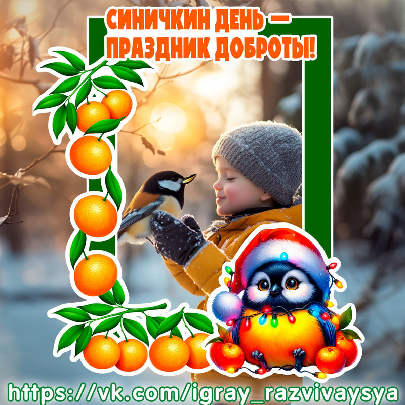 ФОТОРАМКА ДЕНЬ СИНИЧКИ 3