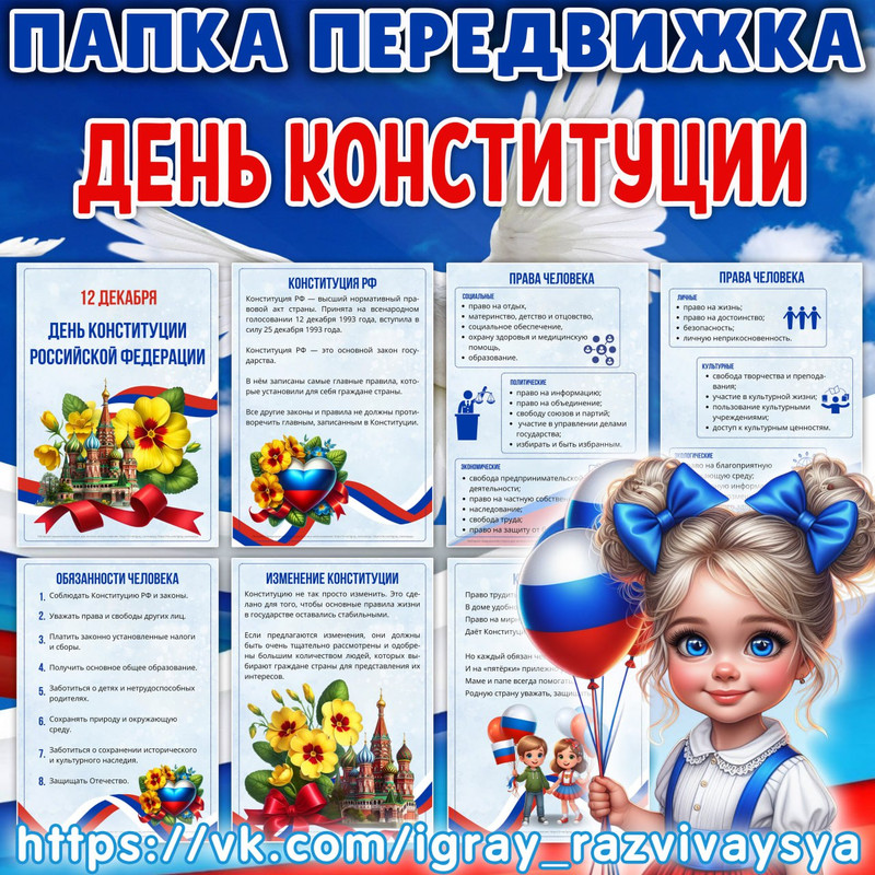 ПАПКА ПЕРЕДВИЖКА ДЕНЬ КОНСТИТУЦИИ