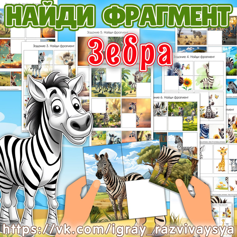 НАЙДИ ФРАГМЕНТ ЗЕБРА