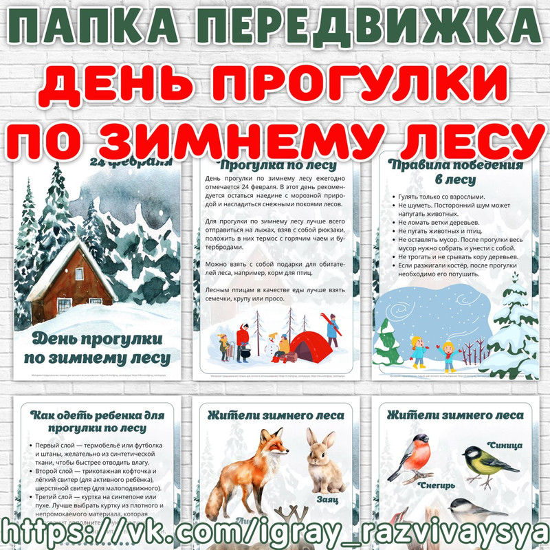 ПАПКА ПЕРЕДВИЖКА ПРОГУЛКА В ЛЕСУ