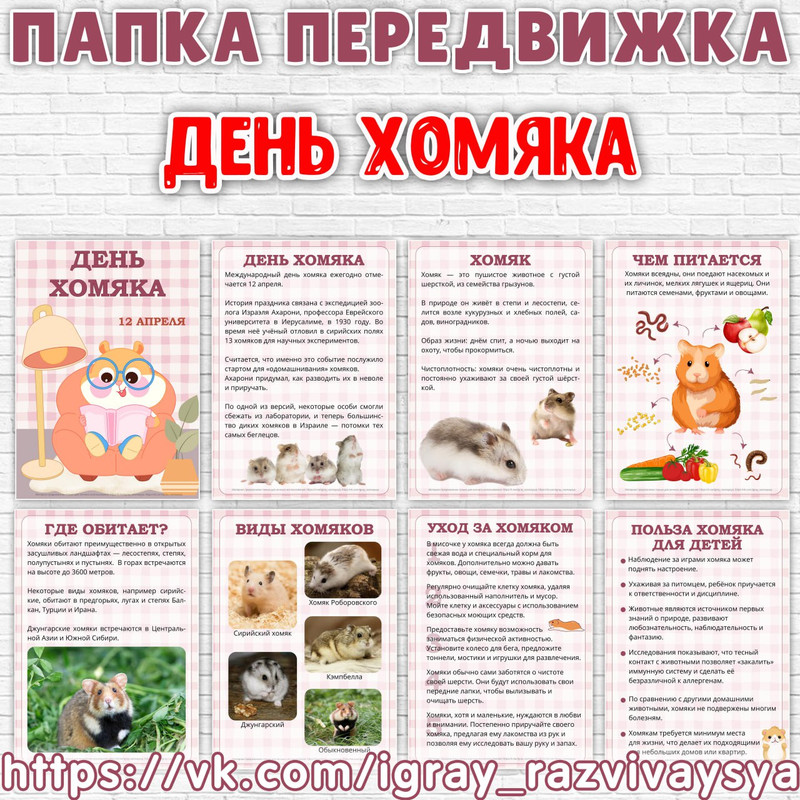 ПАПКА ПЕРЕДВИЖКА ДЕНЬ ХОМЯКА