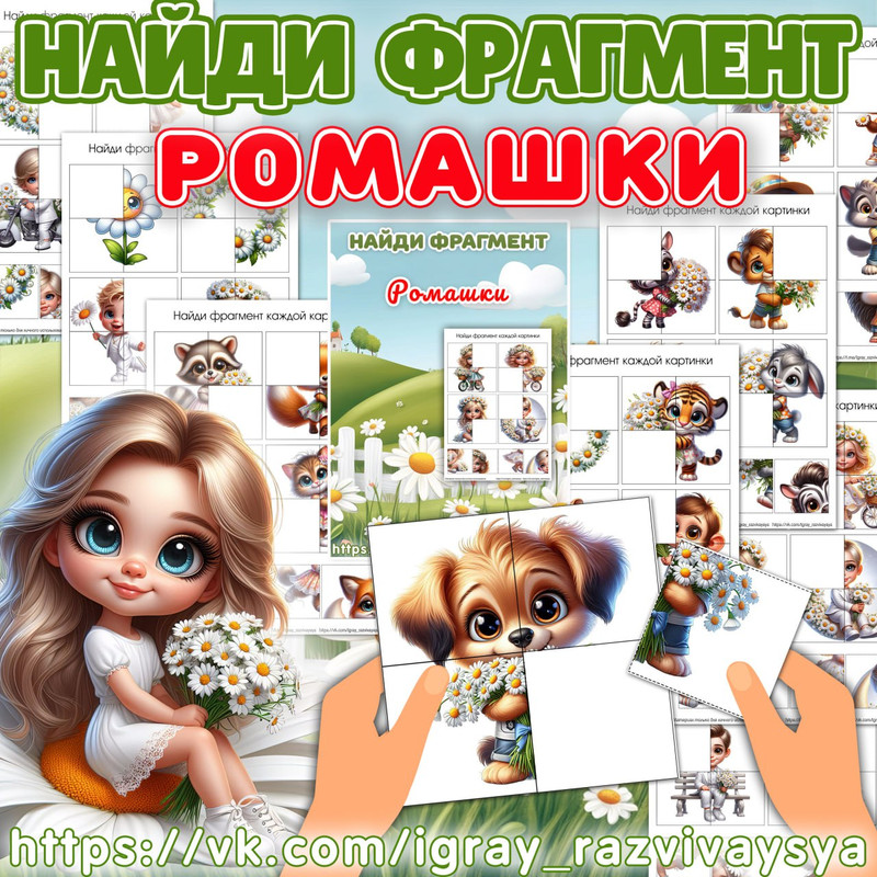 НАЙДИ ФРАГМЕНТ РОМАШКИ