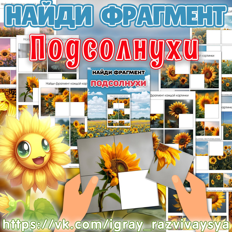 НАЙДИ ФРАГМЕНТ ПОДСОЛНУХИ