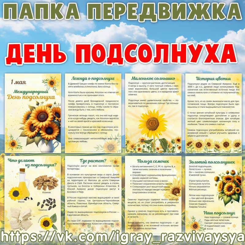 ПАПКА ПЕРЕДВИЖКА ПОДСОЛНУХ