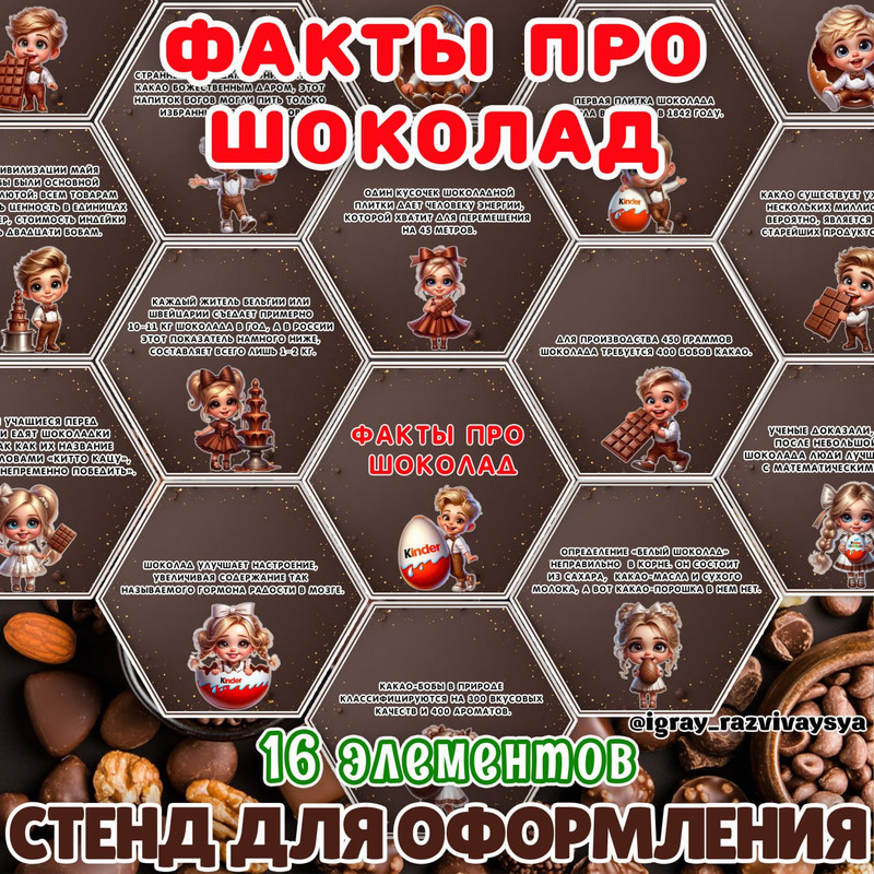 ФАКТЫ О ШОКОЛАДЕ