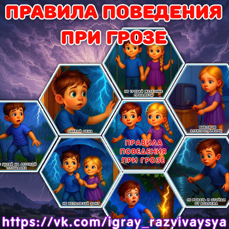 СОТЫ ПРАВИЛА ПОВЕДЕНИЯ ПРИ ГРОЗЕ