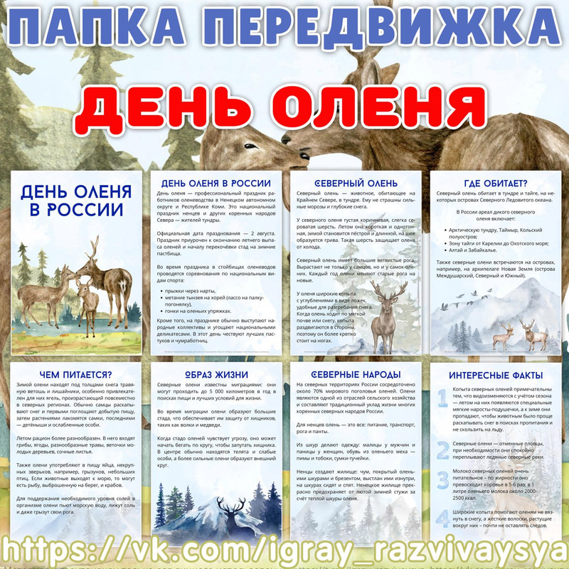 ПАПКА ПЕРЕДВИЖКА ОЛЕНЬ