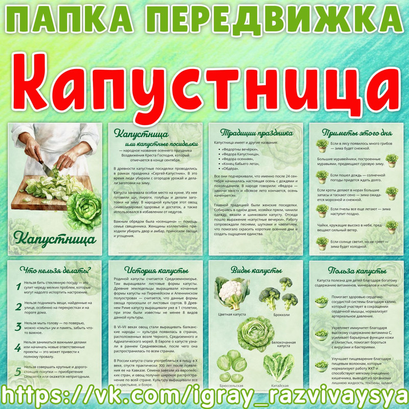 ПАПКА ПЕРЕДВИЖКА КАПУСТНИЦА