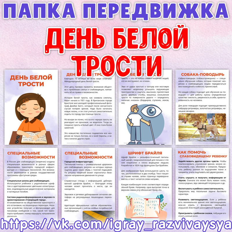 ПАПКА ПЕРЕДВИЖКА ДЕНЬ БЕЛОЙ ТРОСТИ