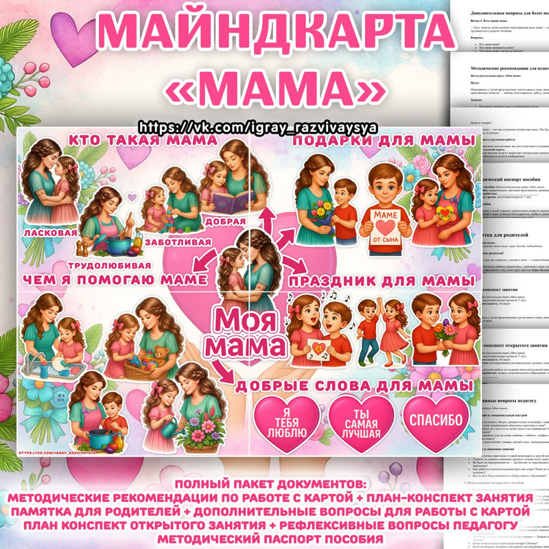 МАЙНДКАРТА ДЕНЬ МАТЕРИ