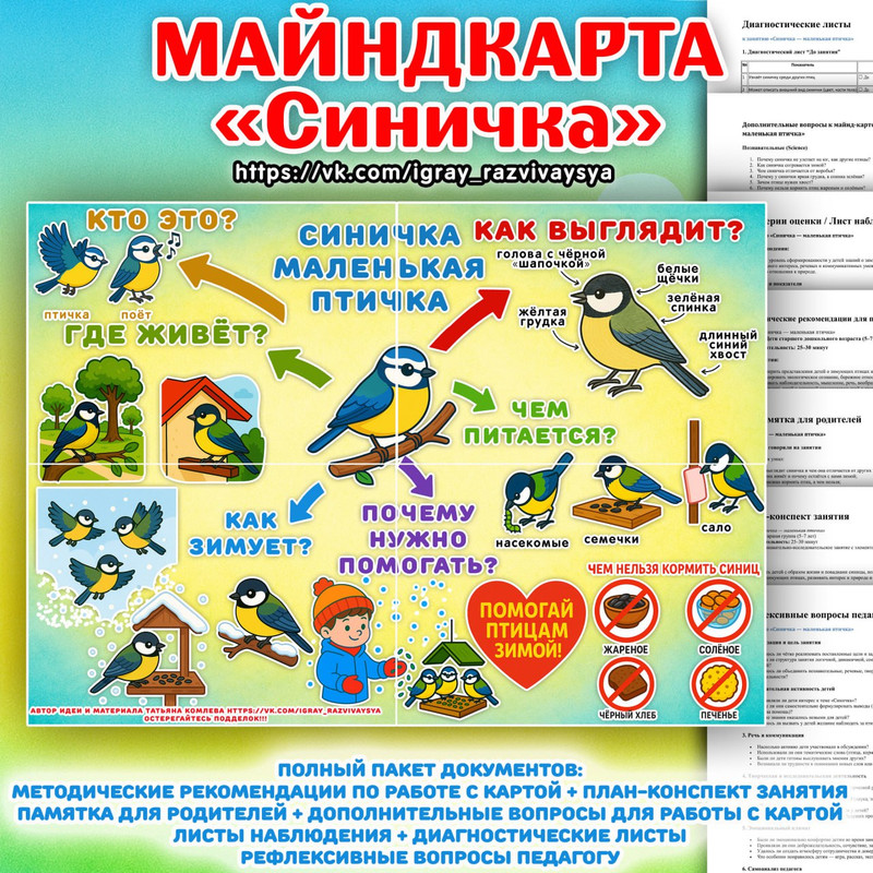 МАЙНДКАРТА СИНИЧКА