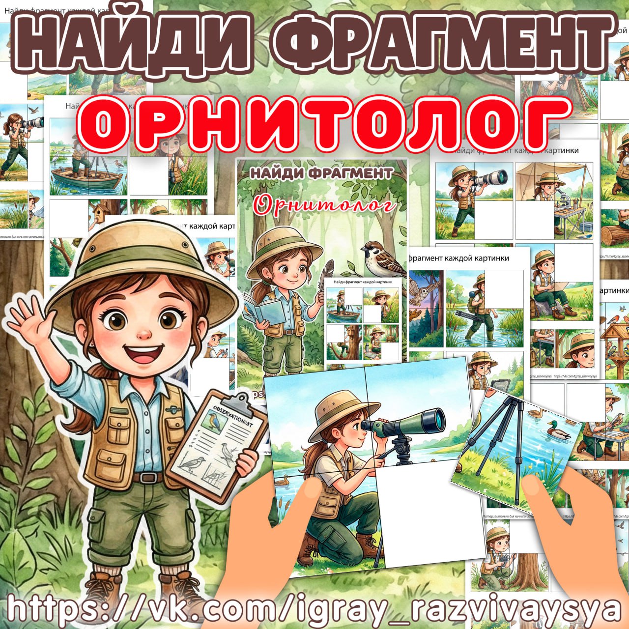 НАЙДИ ФРАГМЕНТ ОРНИТОЛОГ