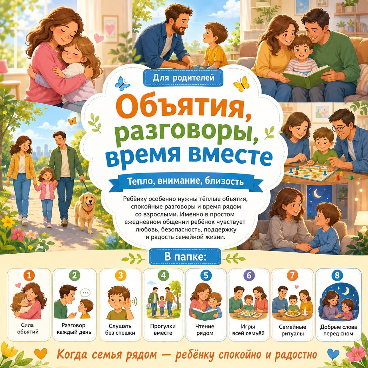 ПАПКА ПЕРЕДВИЖКА ОБЪЯТИЯ РАЗГОВОРЫ ВРЕМЯ ВМЕСТЕ