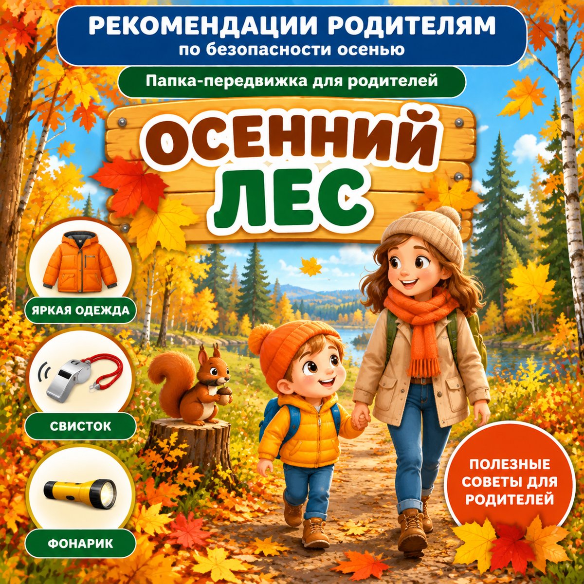 ПАПКА ПЕРЕДВИЖКА ОСЕННИЙ ЛЕС