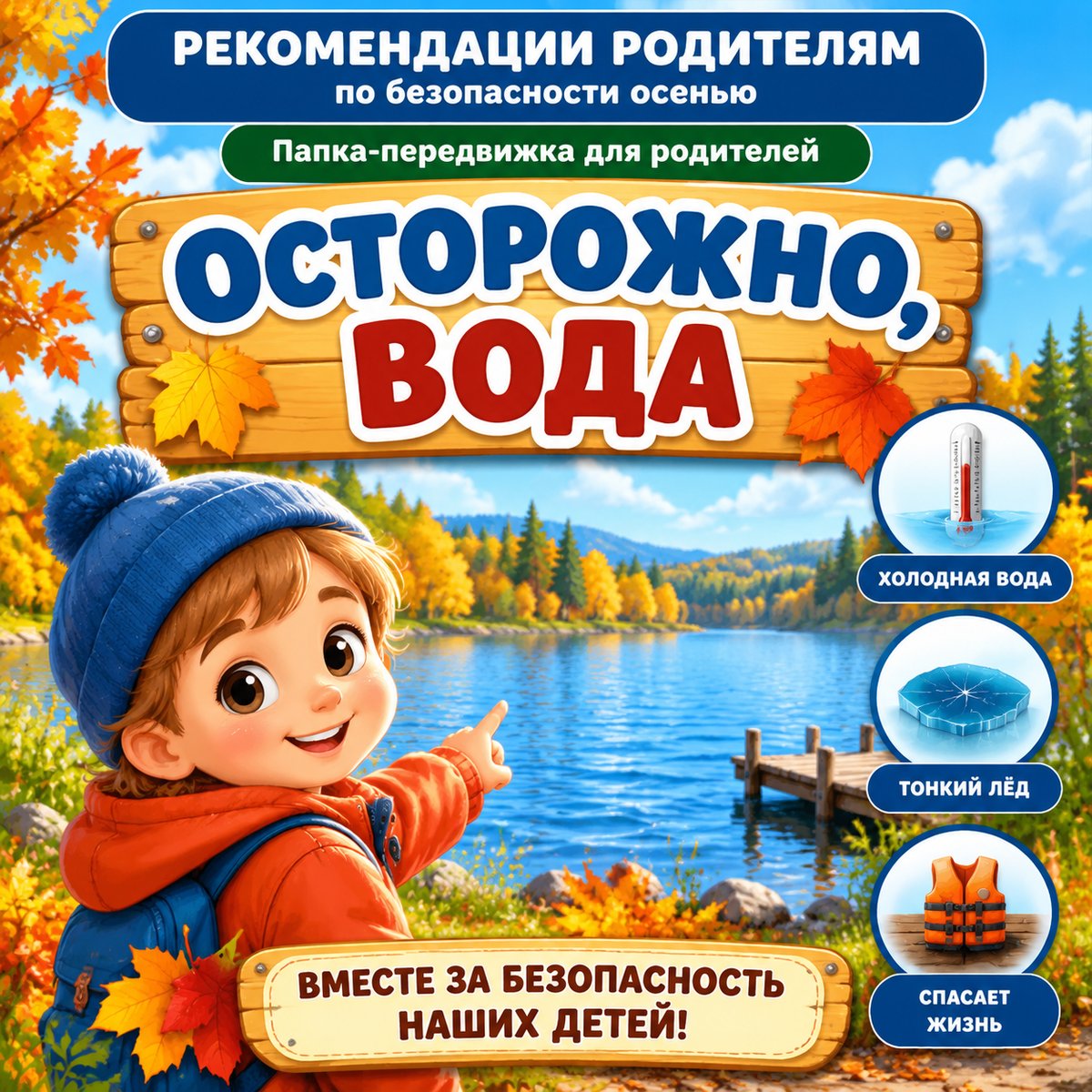 ПАПКА ПЕРЕДВИЖКА ОСТОРОЖНО ВОДА