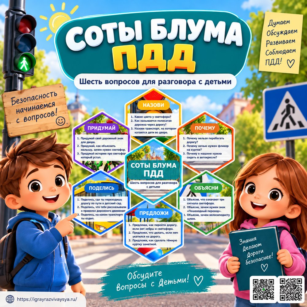 СОТЫ БЛУМА ПДД — соты, блум, пдд — скачать для детского сада