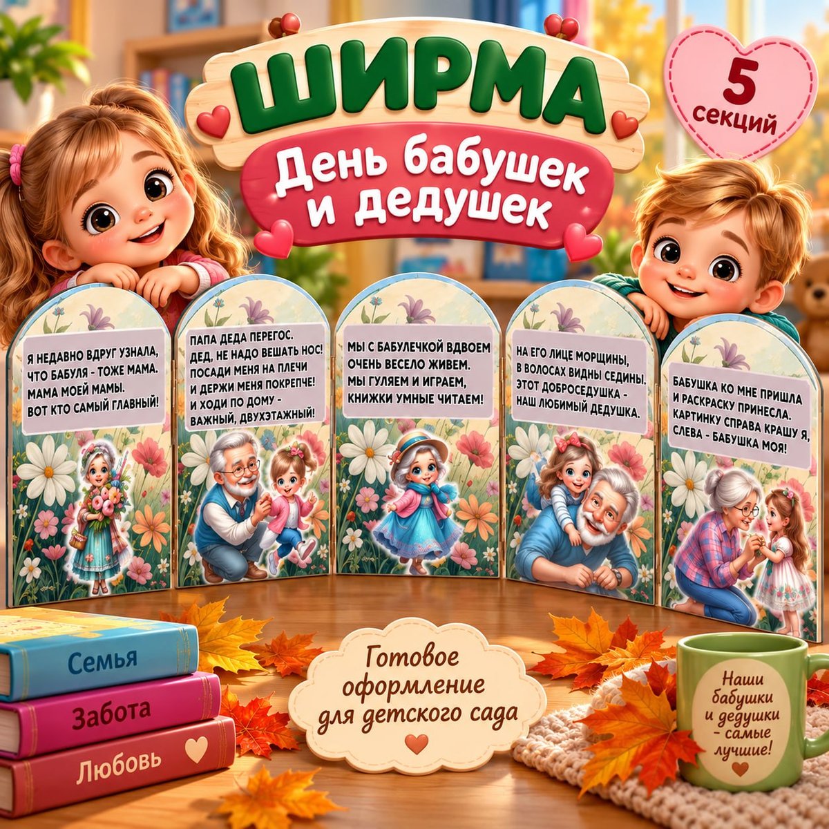 ШИРМА ДЕНЬ БАБУШЕК И ДЕДУШЕК