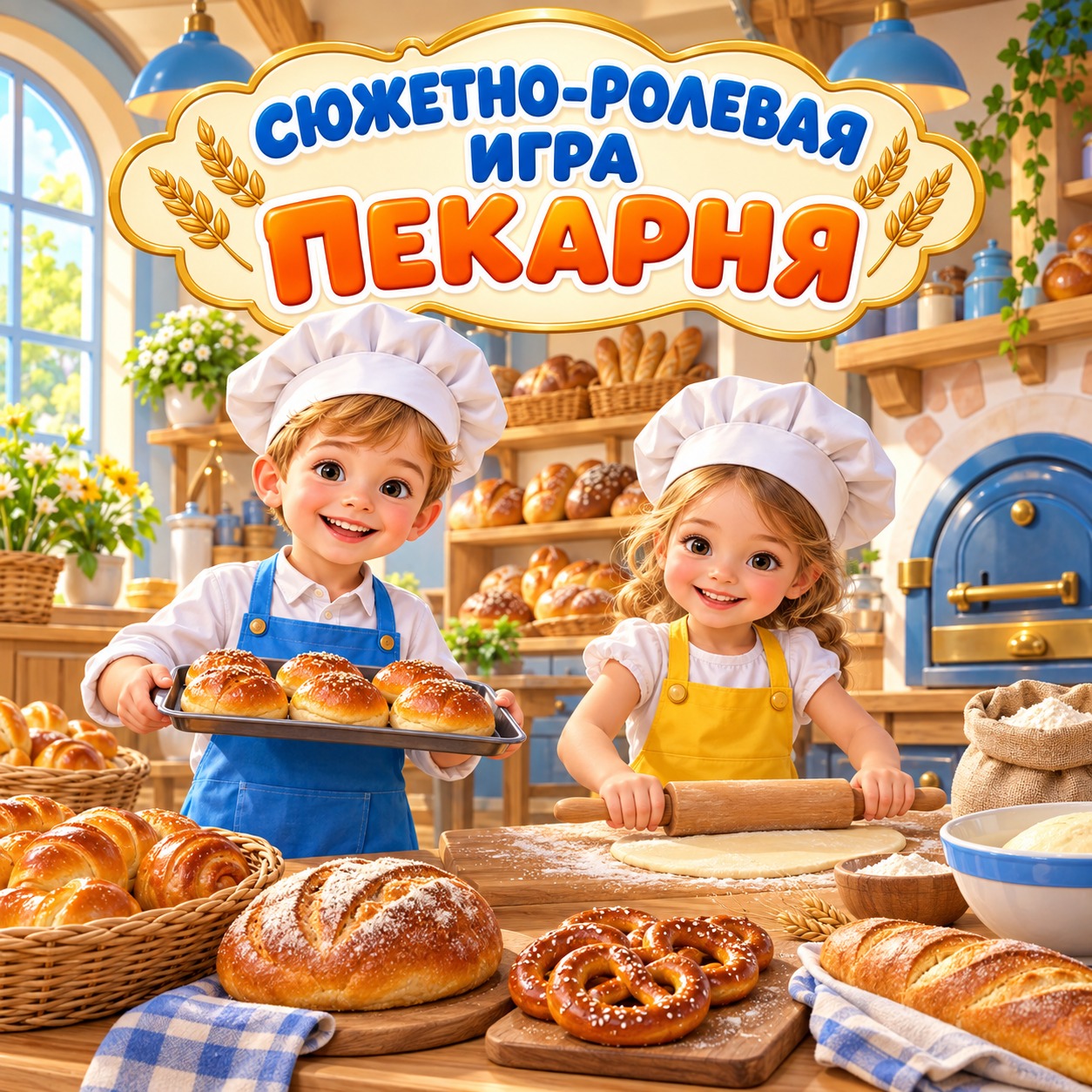 СЮЖЕТНО-РОЛЕВАЯ ИГРА «ПЕКАРНЯ». ДЕНЬ ХЛЕБА — день хлеба, хлеб, развитие речи — скачать для детского сада