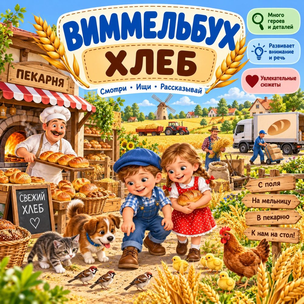 ХЛЕБНЫЙ ВИММЕЛЬБУХ — день хлеба, хлеб, внимание — скачать для детского сада