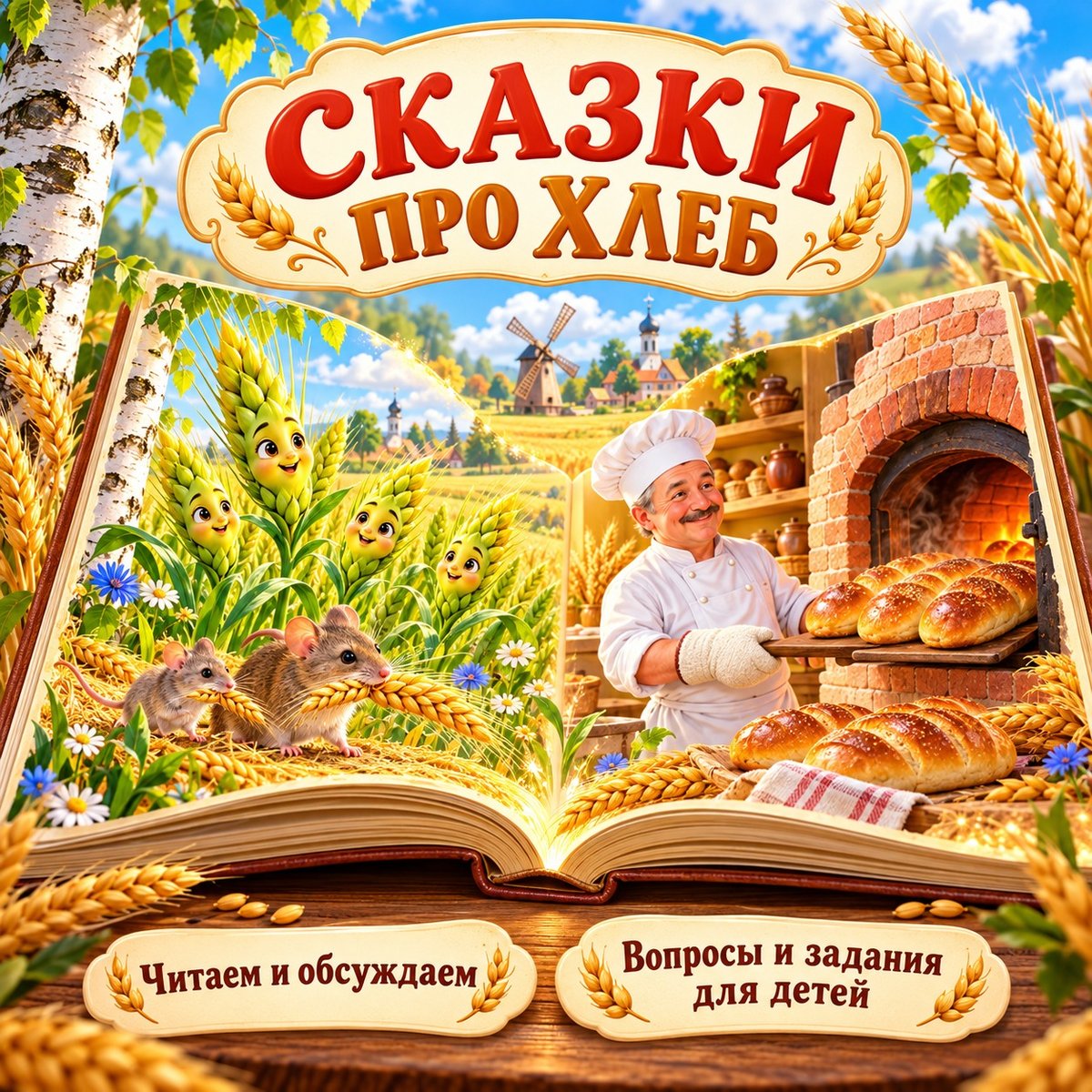 СКАЗКИ ПРО ХЛЕБ — день хлеба, хлеб, сказки — скачать для детского сада